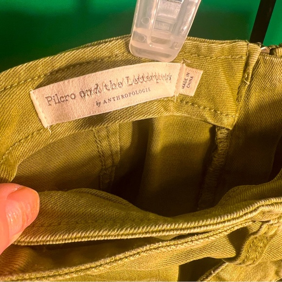 Size 4US/36 Euro Anthropology Fancy Skirt with Belt Two FrontPockets BackZipper - Picture 6 of 12